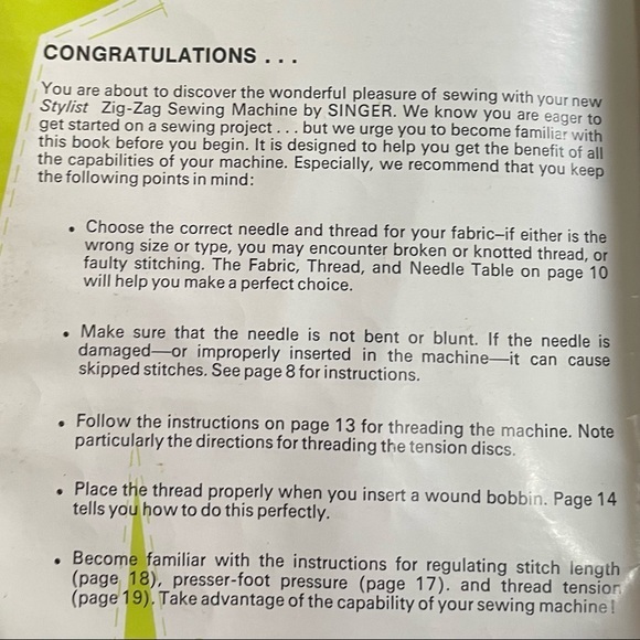 1976 Vintage Manual Singer Stylist Zig-Zag Sewing Machine Free Arm Model 538 - Picture 4 of 4